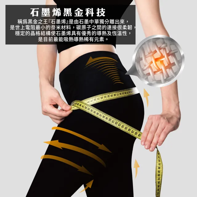 【梁衫伯】石墨烯加壓顯瘦褲美體褲 經典黑 彈力褲 百搭褲(FREE/加大)