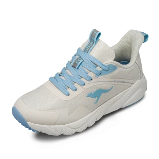 【KangaROOS 美國袋鼠鞋】女 RUN FREEDOM 超輕量慢跑鞋(白/藍-KW31776)