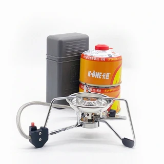 【SHANER】卡旺瓦斯爐組(瓦斯爐頭/登山瓦斯罐-230G*2)