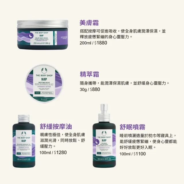 【THE BODY SHOP 美體小舖】靜舒心 頭髮&身體清潔露-200ML(沐浴乳/香氛沐浴)