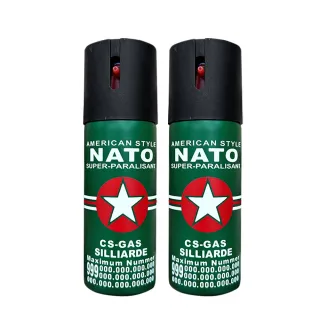 【Mr.U優先生】NATO高濃縮 防狼噴霧60ml 2入組(防身辣椒水 防身噴霧 防色狼)