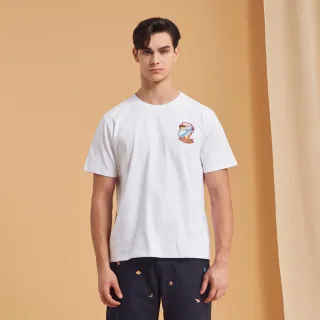 【JOHN HENRY】火箭探險LOGO短袖T恤-白色