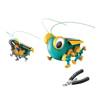 【寶工科學玩具】太陽能大眼蟲加不鏽鋼斜口鉗套組(科學玩具/DIY玩具/教育玩具/科學教具)