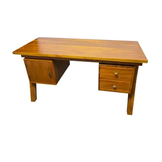 【吉迪市柚木家具】柚木雙抽書桌 SPDE002A(工作桌 桌子 餐桌 書房 書房)