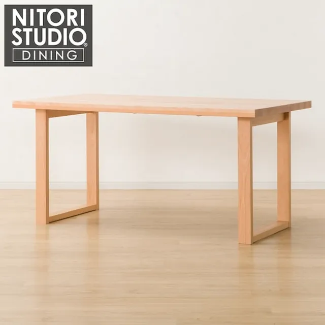【NITORI 宜得利家居】◎實木餐桌 N COLLECTION T-06U 150 NA(實木餐桌 NCOLLECTION 實木 櫸木)