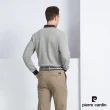 【pierre cardin 皮爾卡登】休閒服飾 蓄熱保暖素色厚長袖POLO衫-灰色(5225272-95)
