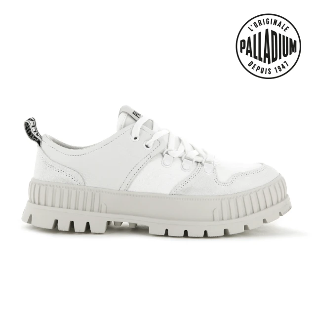 【Palladium】PALLASHOCK LO HIKER厚底低筒巧克力鞋-中性-白(77969-116)