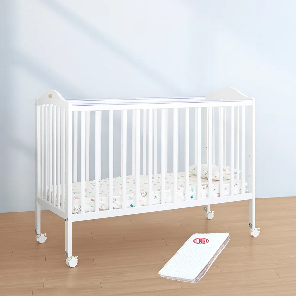 【i-smart】卡莉絲嬰兒床＋杜邦防蹣透氣墊(超值兩件組)