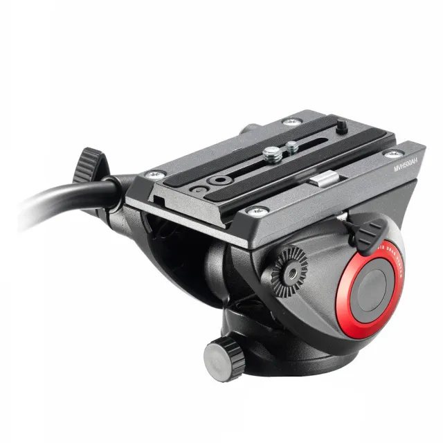 【Manfrotto 曼富圖】MVH500AH / MVH 500AH 液壓攝錄兩用雲台 (公司貨) 油壓雲台 飛羽攝影 載重5公斤