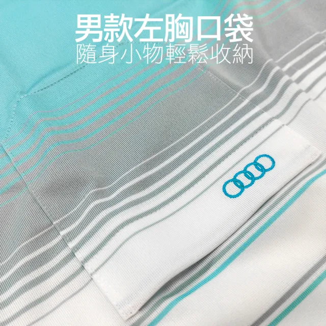 【Dreamming】MIT配色粗細條紋速乾休閒短POLO衫 透氣 機能(共二色)