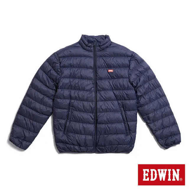 【EDWIN】男裝 網路獨家↘超輕量羽絨外套(丈青色)