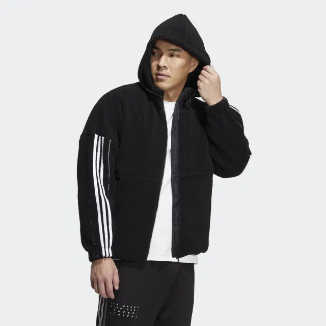 【adidas 愛迪達】3-STRIPES 連帽外套 男/女 HP1374