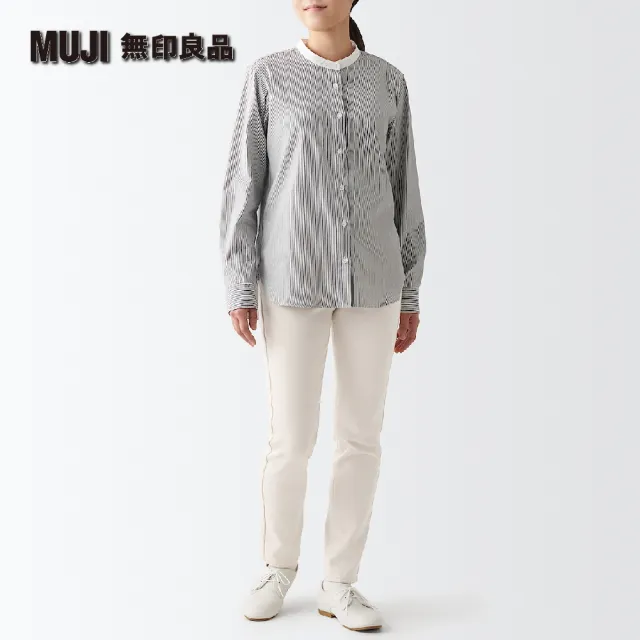 【MUJI 無印良品】女有機棉混彈性丹寧合身褲(原色)