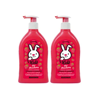 【sanosan】珊諾兒童2合1洗髮沐浴露400mlx2入組(草莓x2)