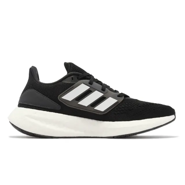 【adidas 愛迪達】慢跑鞋 Pureboost 22 男鞋 女鞋 黑 白 緩震 透氣 運動鞋 愛迪達(GZ5174)