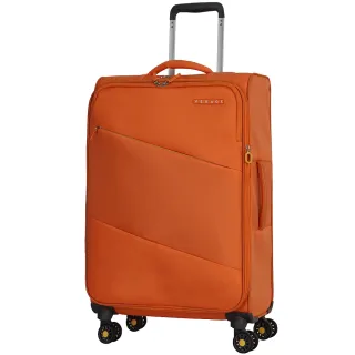 【Verage 維麗杰】24吋六代極致超輕量系列布面行李箱/布箱/布面行李箱/布面箱(橘)