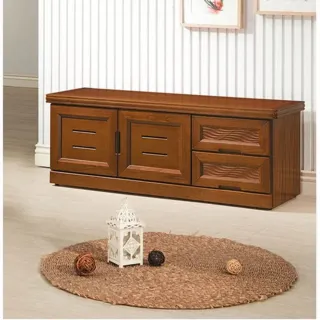 【AS雅司設計】班森樟木4尺坐鞋櫃-131.2x39.3x33.3cm