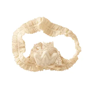 【Amorosa Mamma有機棉】日本製 有機棉 嬰兒髮帶(新生兒 皇冠 髮飾)