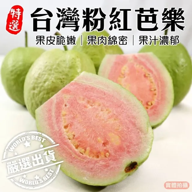 【WANG 蔬果】彰化嚴選粉紅蜜芭樂(5斤/箱)