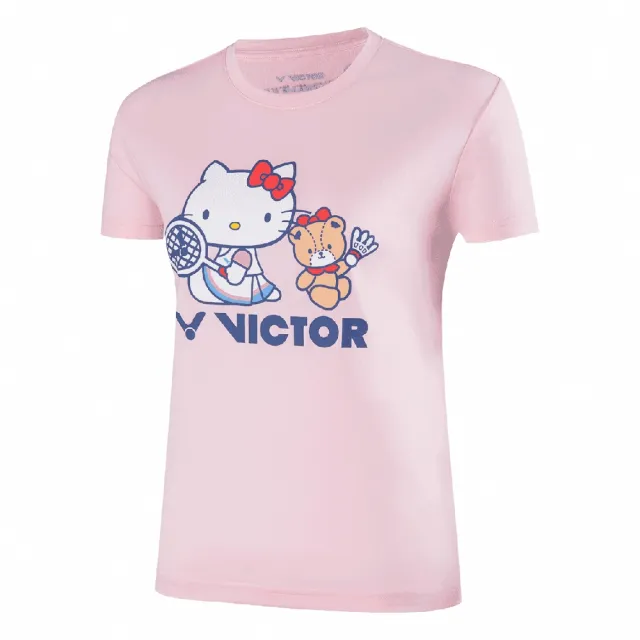 【VICTOR 勝利體育】VICTOR X HELLO KITTY 聯名T恤(T-KT202 打球款 T-KT203 角色款)