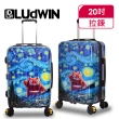 【LUDWIN 路德威】德國設計款20吋行李箱(星空之貓)