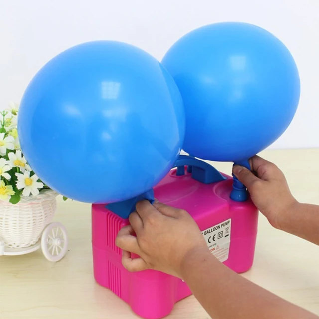 【寶盒百貨】電動充氣 雙孔出氣球打氣機 氣球充氣機(氣球充氣機 求婚告白婚禮會場佈置 生日 園遊會 派對)