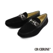 【CR CERINI】麂皮馬銜扣休閒樂福鞋 黑色(CR21843-BL)