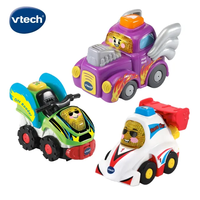 【Vtech】嘟嘟聲光互動車(任選3入組)