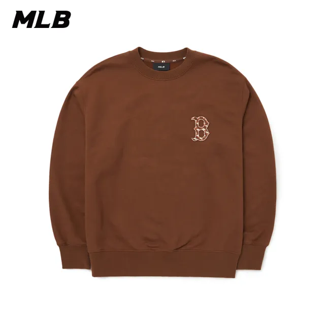 【MLB】長袖大學T CUBE MONOGRAM系列 波士頓紅襪隊(3AMTM0624-43BRD)