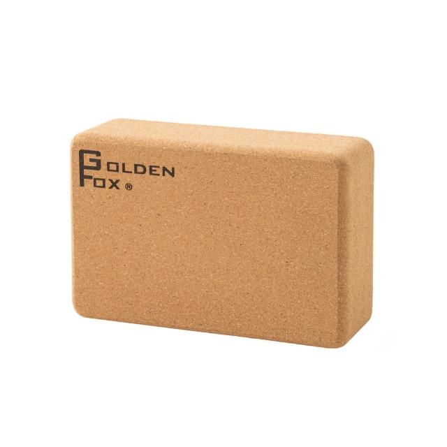 【GOLDEN FOX】軟木瑜珈磚一入 GF-005(瑜珈專用/居家運動健身/瑜珈輔具Yoga Block)
