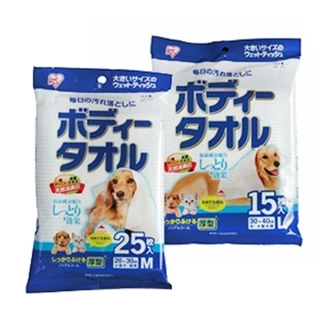 【IRIS】日本浴巾（小型犬貓/中大型犬用）(寵物用浴巾)
