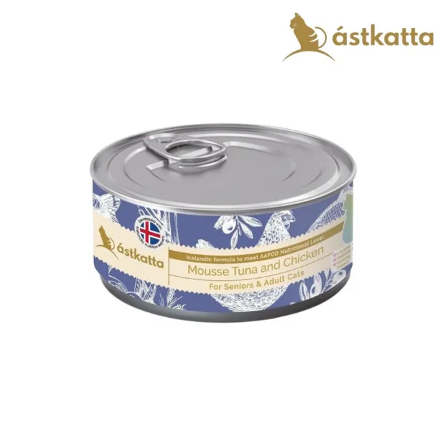 【astkatta冰島】健康主食罐頭 80g*48罐組〈幼貓、孕貓、熟齡貓適用〉(貓主食罐、貓罐)