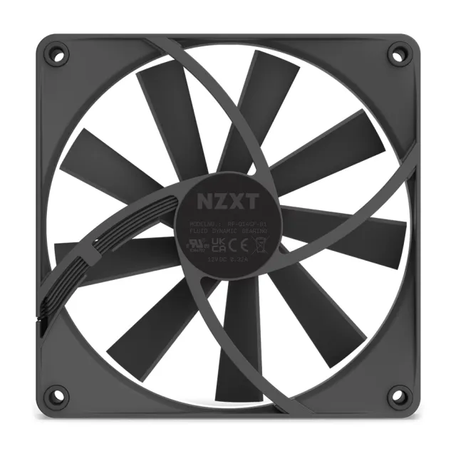 【NZXT 恩傑】F140Q 靜音扇 14公分(4Pin 通用接頭 / 保固 6 年)