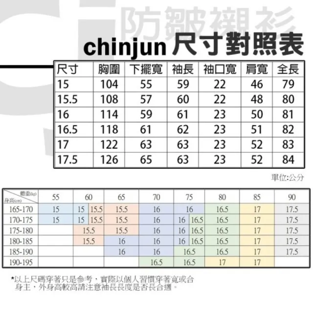 【CHINJUN】勁榮抗皺襯衫-長袖、白色藍條紋、k2202(任選3件999 現貨 商務 男生)