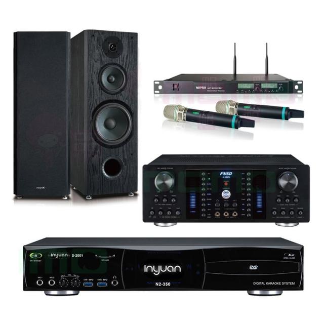 【音圓】S-2001 N2-350+FNSD A-380N+ACT-8299PRO++OKAUDIO OK-801B(點歌機4TB+擴大機+無線麥克風+喇叭)