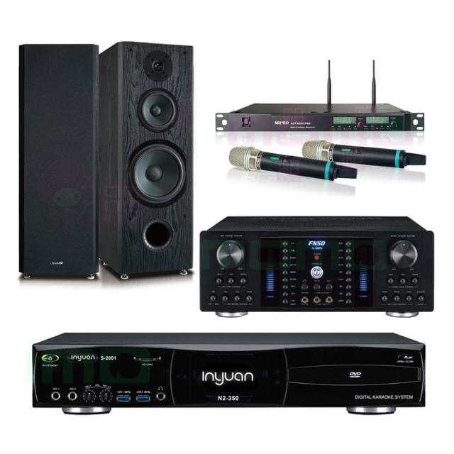 【音圓】S-2001 N2-350+FNSD A-380N+ACT-8299PRO++OKAUDIO OK-801B(點歌機4TB+擴大機+無線麥克風+喇叭)
