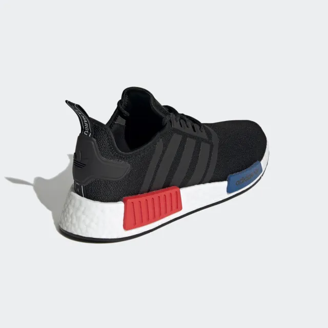 【adidas 愛迪達】NMD_R1 男女鞋 運動 休閒 襪套 經典 復刻 情侶 愛迪達 黑 紅藍(GZ7922)