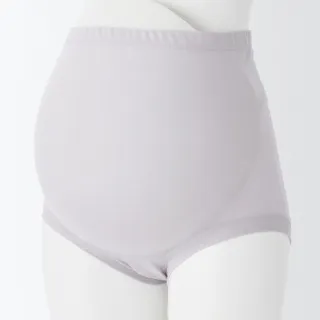 【MUJI 無印良品】孕婦棉混蠶絲高腰內褲(共2色)