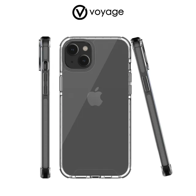 【VOYAGE】iPhone 14 6.1吋-超軍規防摔保護殼-Pure Clear(Fusion Shock 科技抗摔吸震材質)