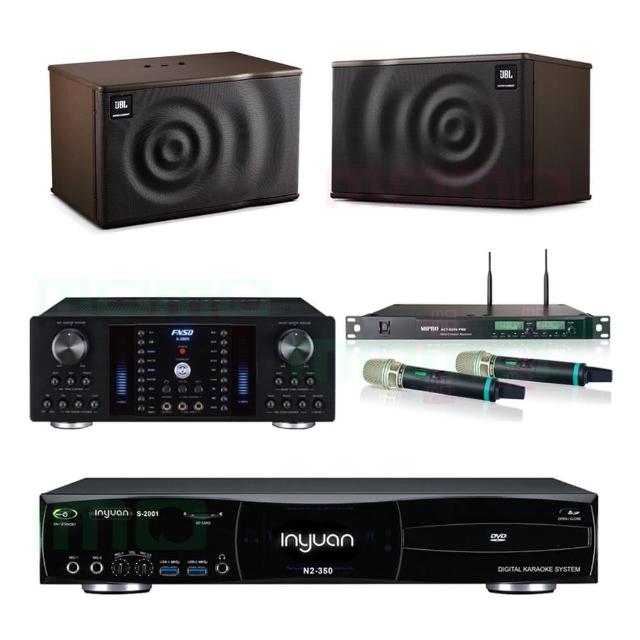 【音圓】S-2001 N2-350+FNSD A-380N+ACT-8299PRO++JBL MK08(點歌機4TB+擴大機+無線麥克風+喇叭)