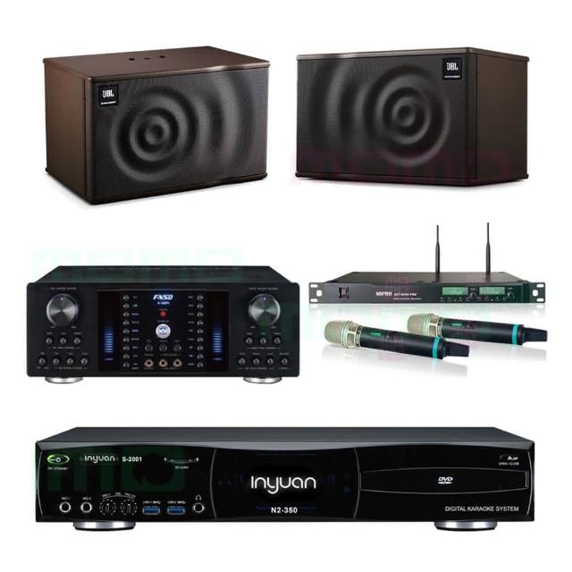 【音圓】S-2001 N2-350+FNSD A-380N+ACT-8299PRO++JBL MK08(點歌機4TB+擴大機+無線麥克風+喇叭)