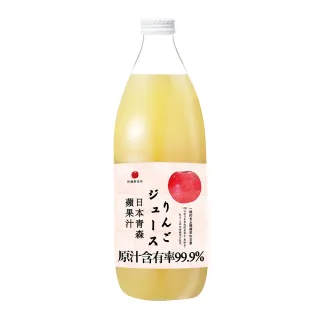 【青森蘋果】蘋果汁1000ml X 2入蘋安禮盒組(日本青森蘋果汁林檎製造所)