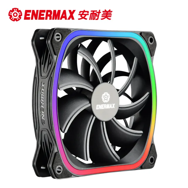 【ENERMAX 安耐美】12公分 電腦風扇 SquA 星彩蝠 UCSQARGB12P-SG 單顆入