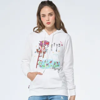 【BLUE WAY】女裝 金魚姬秋飴金魚 連帽 厚長袖 上衣-地藏小王