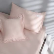 【GOLDEN-TIME】300織紗100%純淨天絲三件式床包組-裸漾粉(雙人)