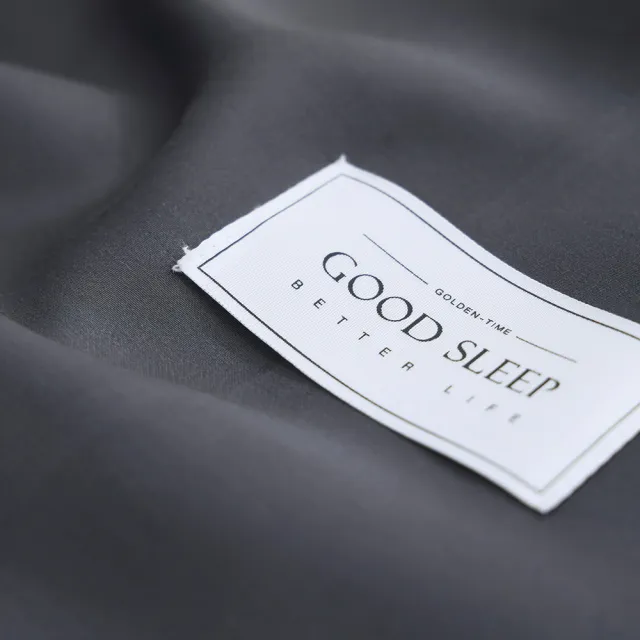 【GOLDEN-TIME】300織紗100%純淨天絲三件式床包組-暗夜黑(加大)