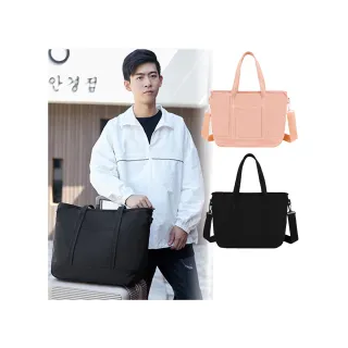 【SPRING】交換禮物 SPRING-學院風斜背肩背2用防潑水耐磨耐刮托特包-多色(防水包 學院風手提斜背水 