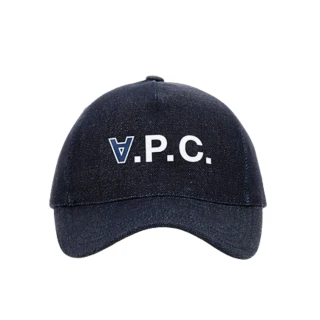 【APC】品牌LOGO棒球帽-深藍色(56號)