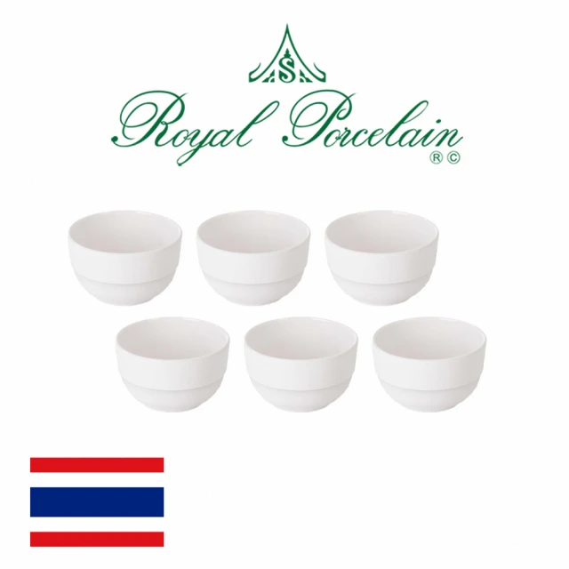 【Royal Porcelain】SILK/飯碗/6.5cm/6入(泰國皇室御用白瓷品牌)