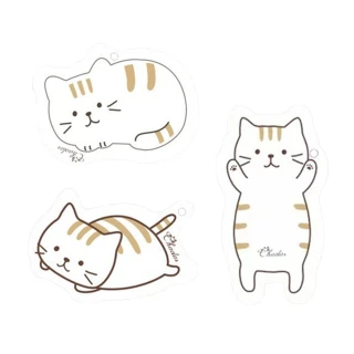 【白貓貓】貓咪壓縮木漿棉3入組-白貓系列(菜瓜布 百潔布 洗碗布 洗碗刷 刷碗布 清潔海棉 洗碗海綿)